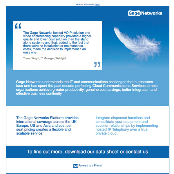 Feather HTML Email