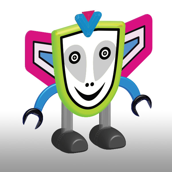Scoot Metta Character using Adobe Illustrator